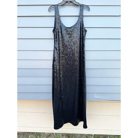 NWT POLO RALPH LAUREN Sequin Scoopneck Maxi Tank Dress 8